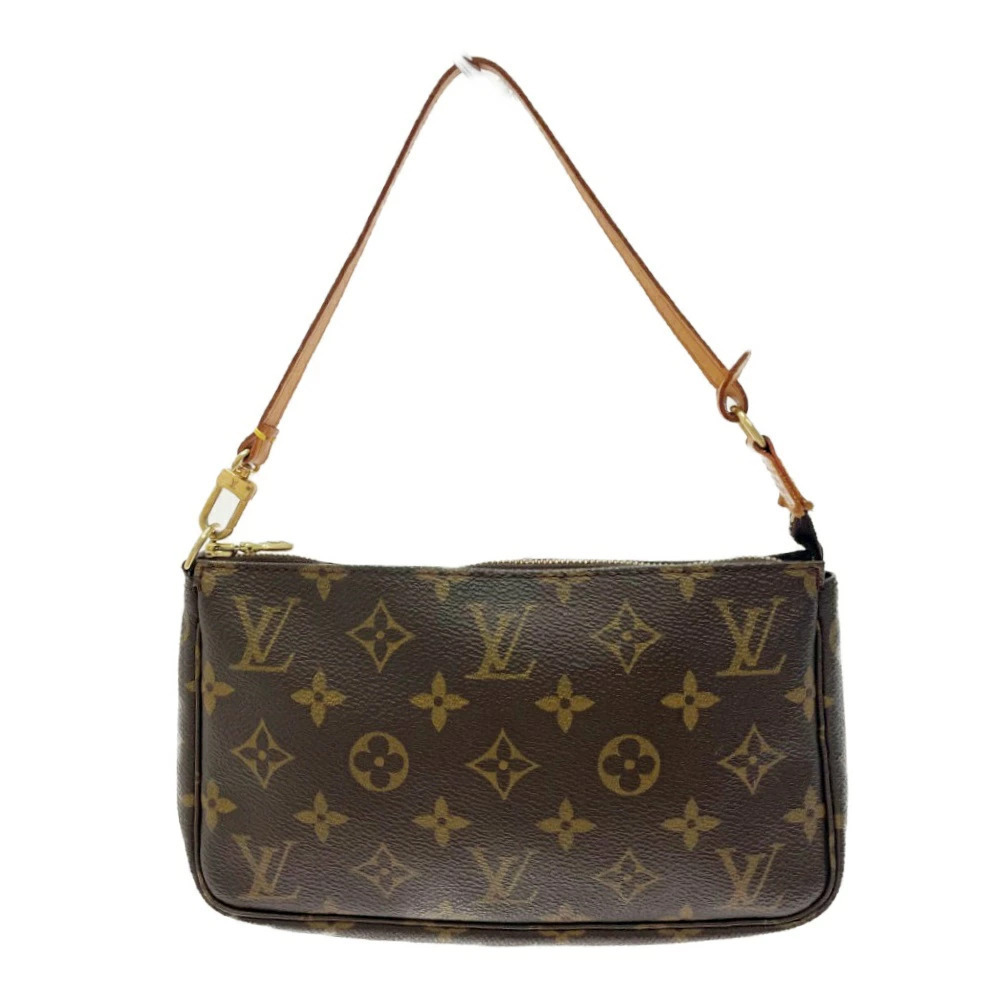 LOUIS VUITTON Monogram Accessoires Clutch Brown